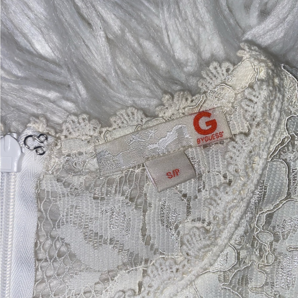 Guess White Floral Dress